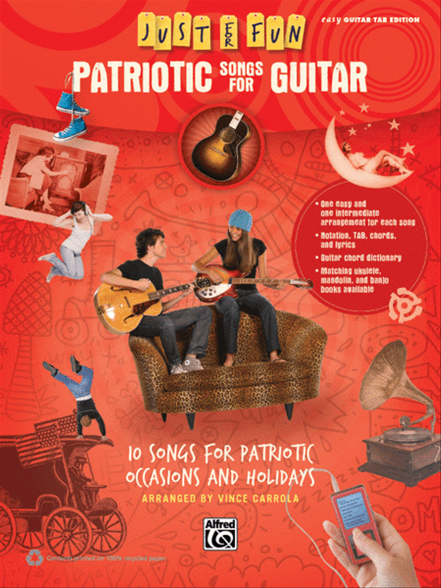 Just for Fun -- Patriotic Songs for Guitar Guitar Solo scores gallery preview page 1