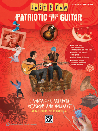 Book cover for Just for Fun -- Patriotic Songs for Guitar