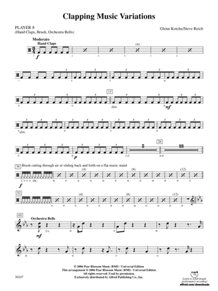 Clapping Music Variations: 8th Percussion