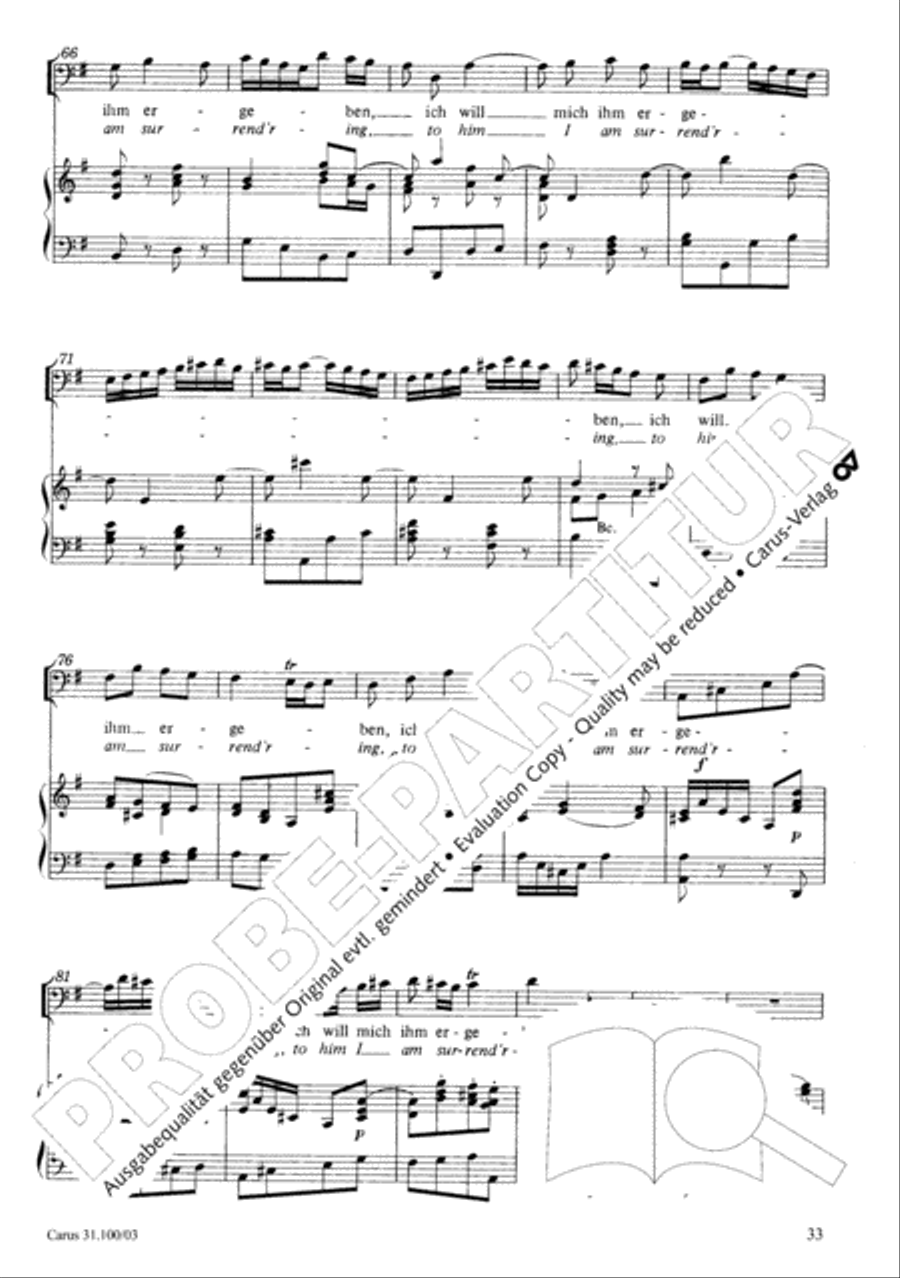 Whatever God ordains is right (Was Gott tut, das ist wohlgetan) 4-Part scores gallery preview page 34