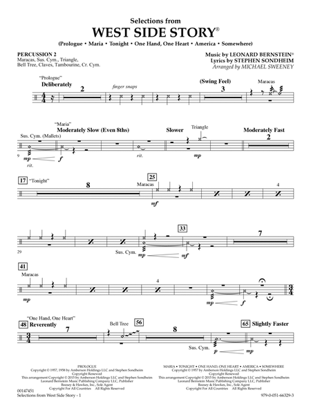 West Side Story (Selections for Flex-Band) (arr. Michael Sweeney) - Percussion 2