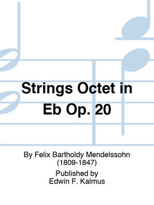 Book cover for Strings Octet in Eb Op. 20