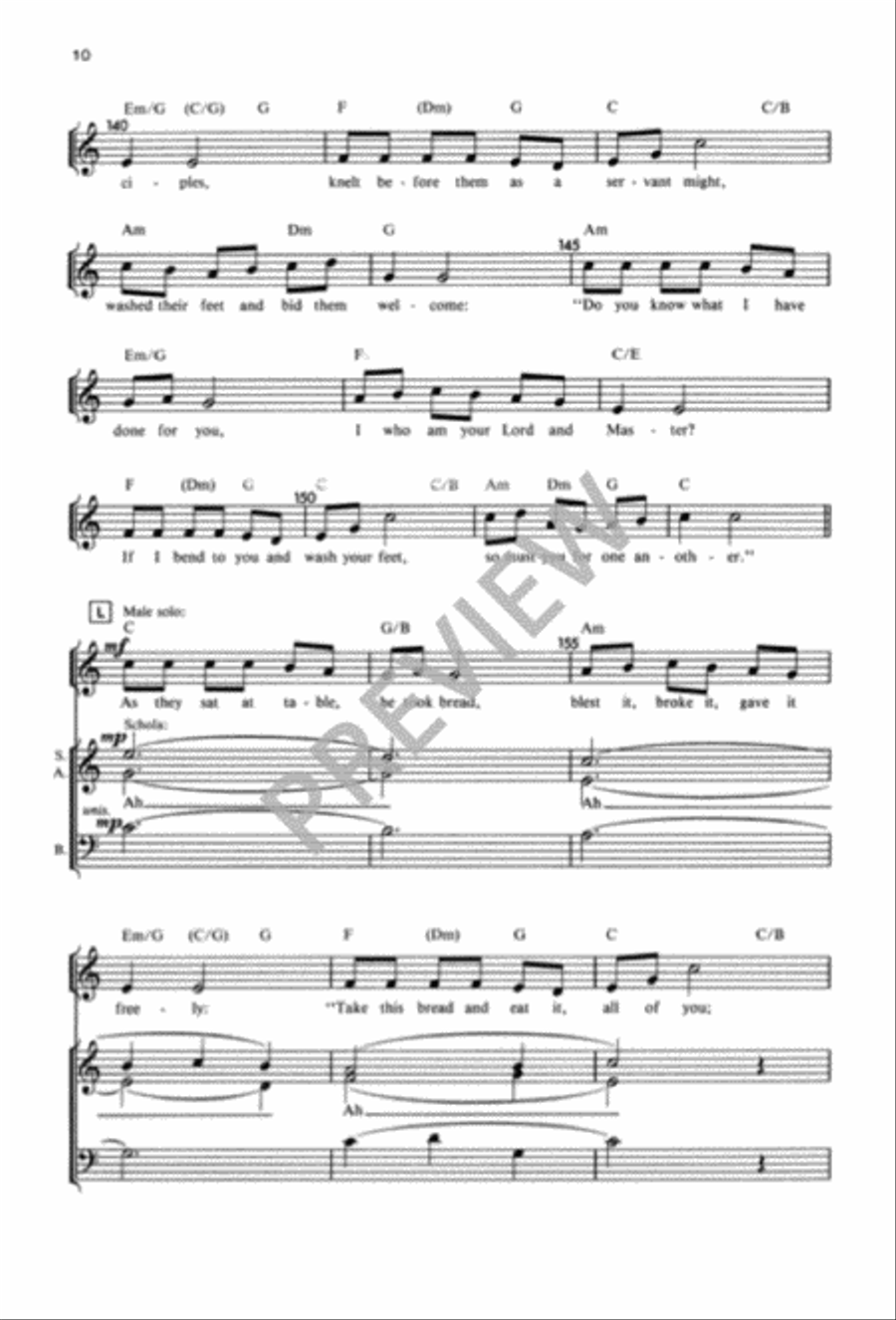 Tableprayer: God of Life and of the Living Unison Choir scores gallery preview page 11