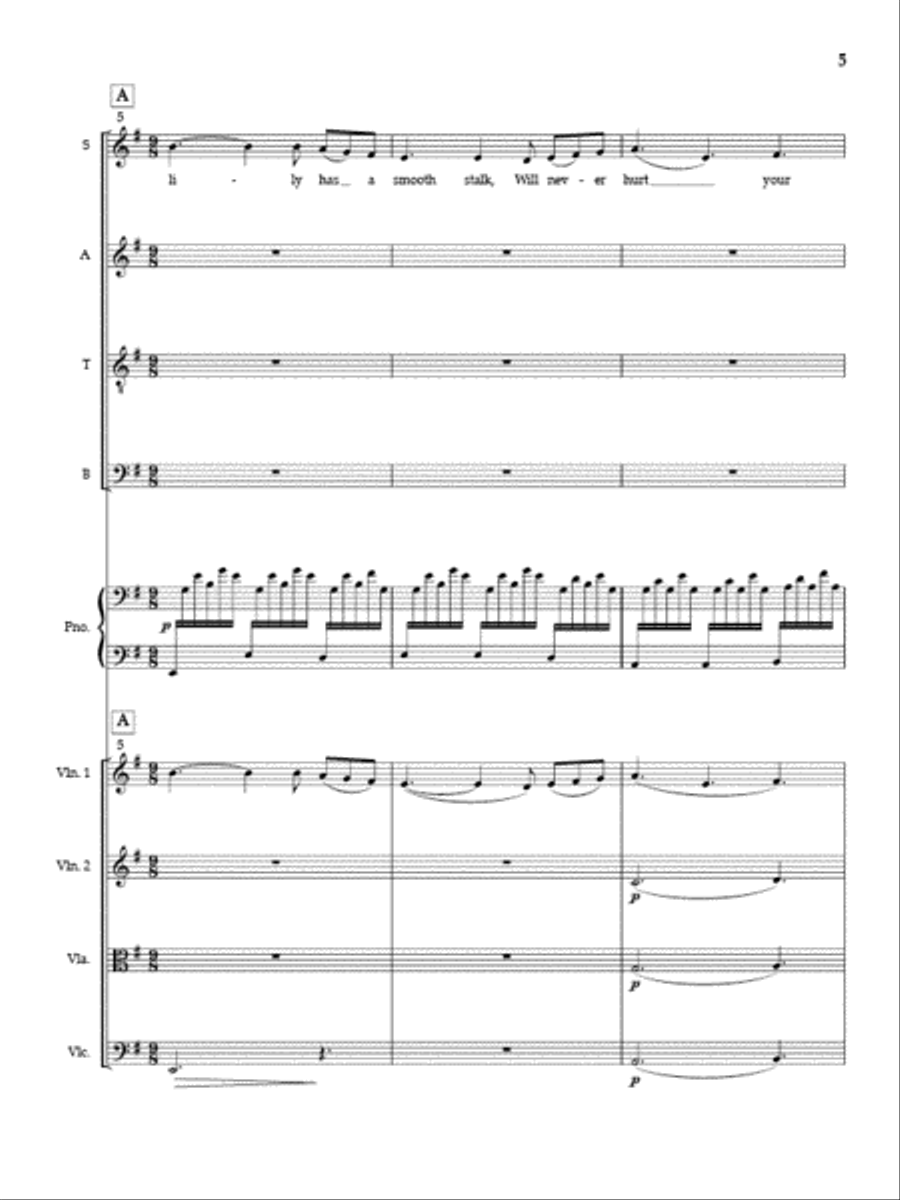 The Rose (Full Score and Instrumental Parts) Divisi scores gallery preview page 4