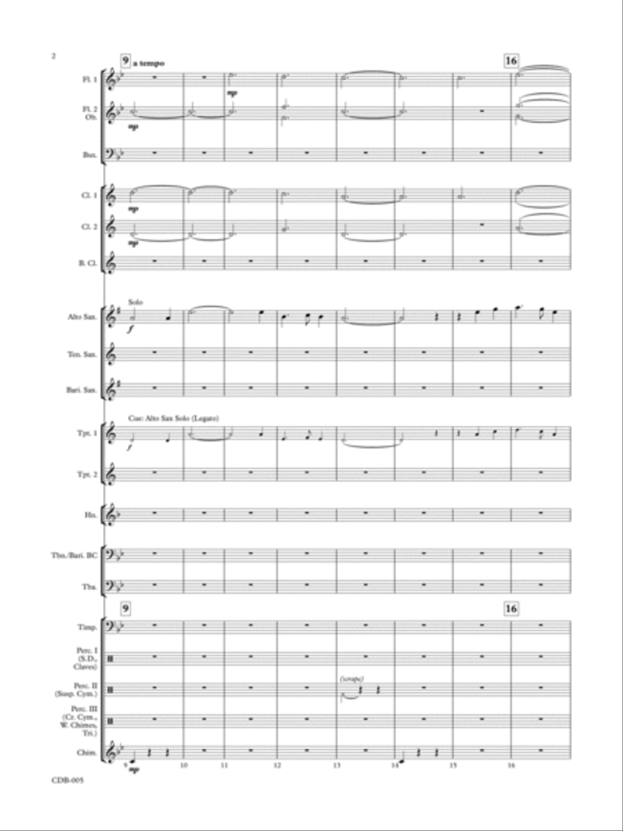 Scarborough Fair (Grade 2.5 Edition) Concert Band scores gallery preview page 6