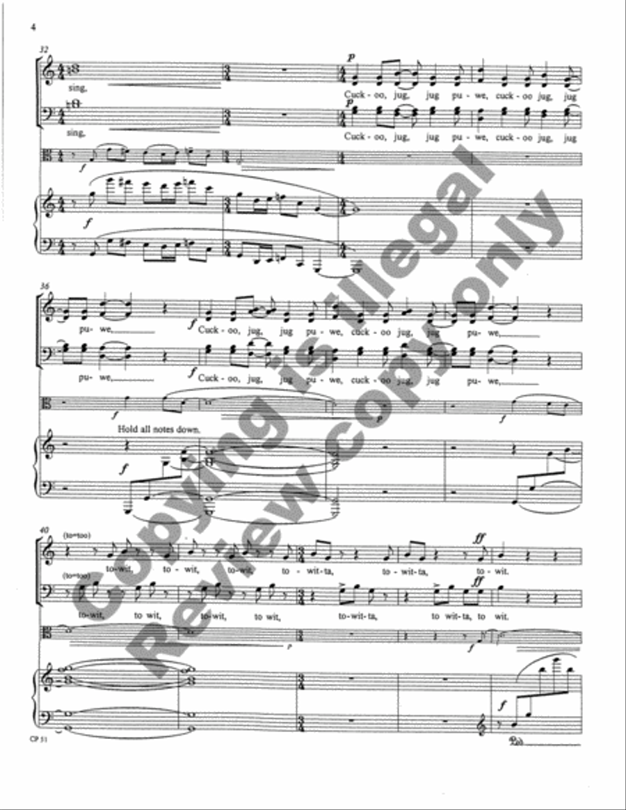 A Song, A Prayer, A Voyage 4-Part scores gallery preview page 33