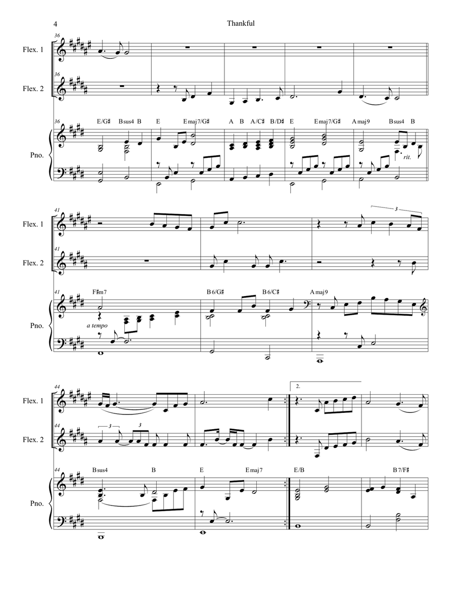 Thankful Large Ensemble scores gallery preview page 4