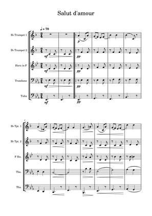 Salut D'amour - Edward Elgar - Brass Quintet