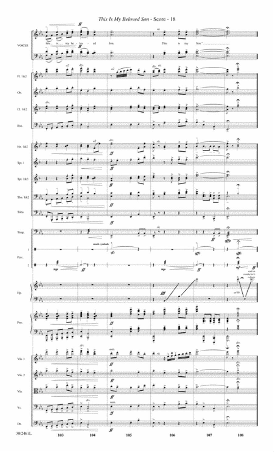 Journey to the Cross - Orchestral Score and Parts Choir scores gallery preview page 20