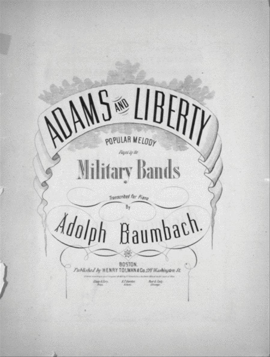 Adams and Liberty. Popular Melod Piano Solo scores gallery preview page 1