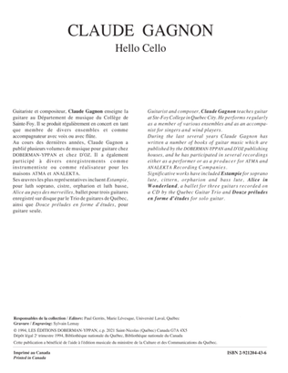 Book cover for Hello Cello (cello / guit.)