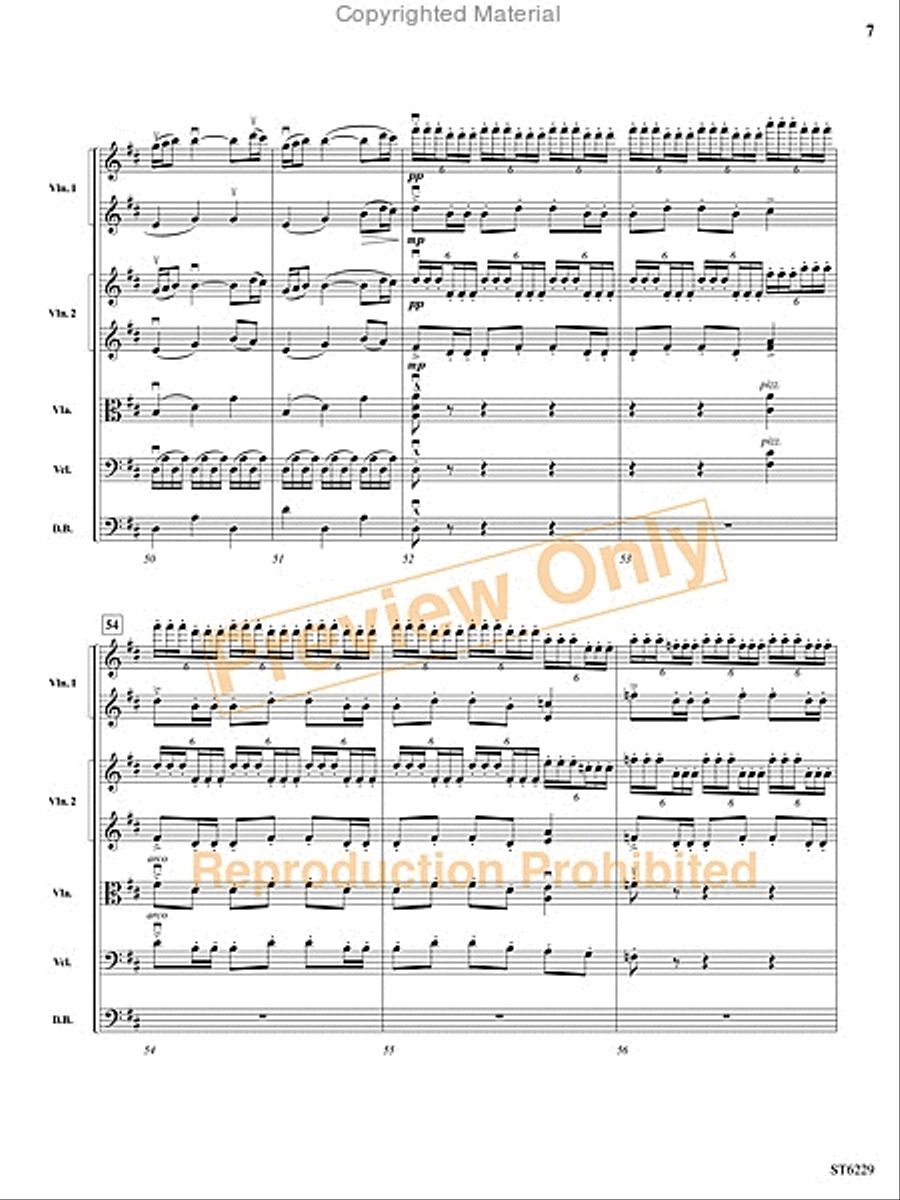 Minuet from Petite Suite String Orchestra scores gallery preview page 6
