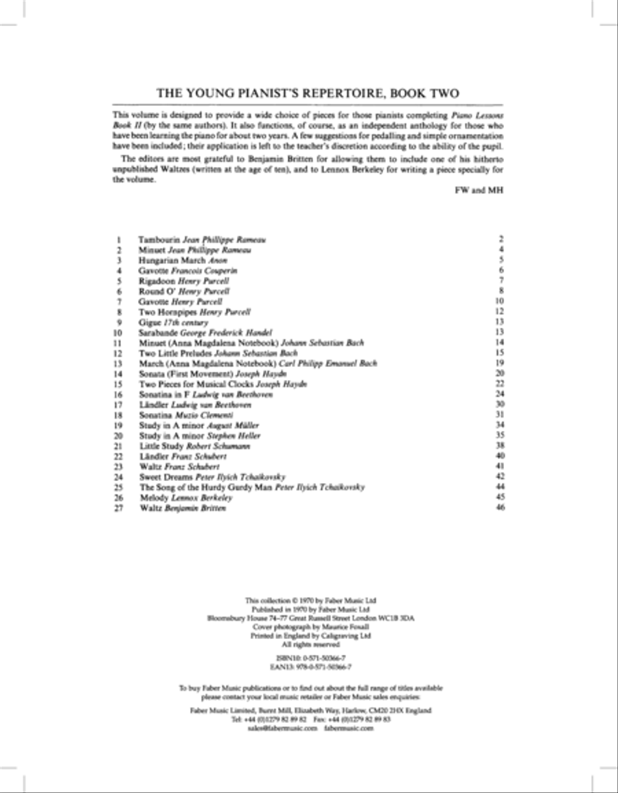 The Young Pianist's Repertoire, Book 2 Piano Method scores gallery preview page 2