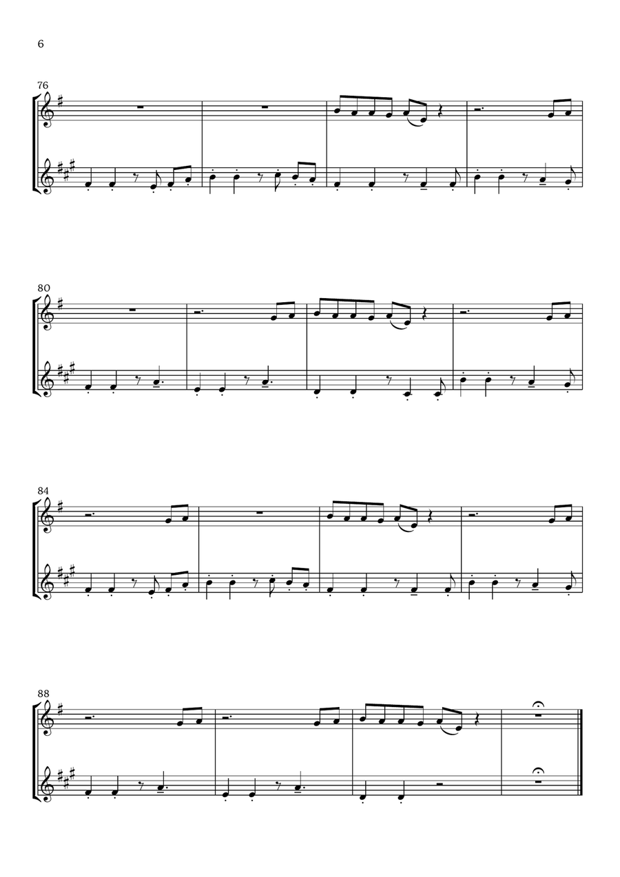 Lunch Woodwind Duet scores gallery preview page 6