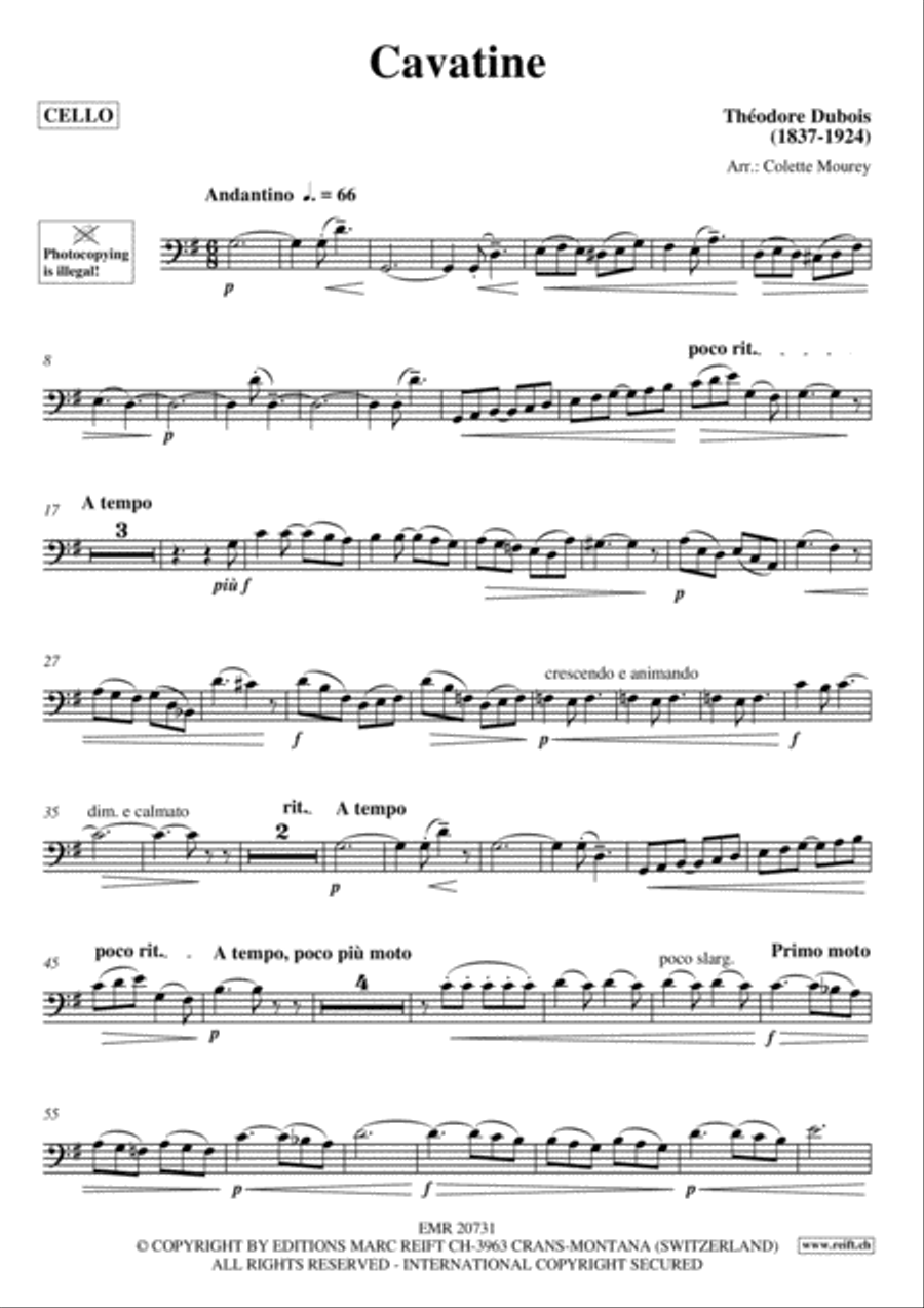 Cavatine Cavatine Piano Accompaniment scores gallery preview page 2