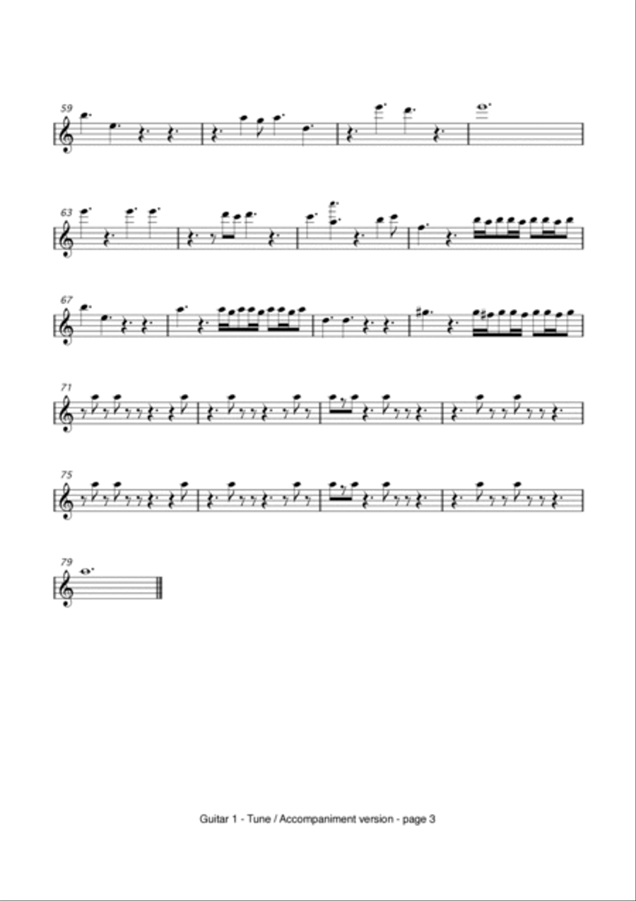 Chi Mai Guitar scores gallery preview page 6