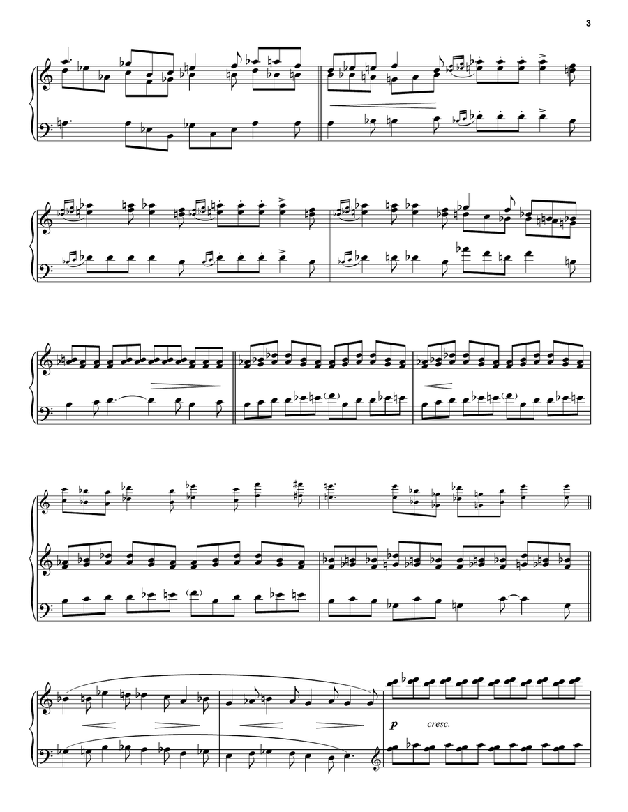 Overture (from Cats) Piano Solo scores gallery preview page 3
