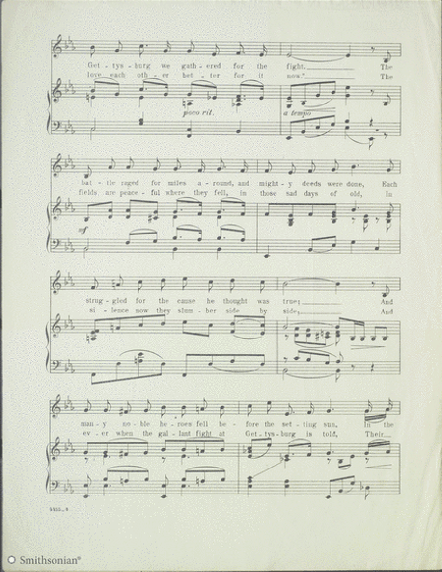 Gettysburg Piano, Vocal scores gallery preview page 2