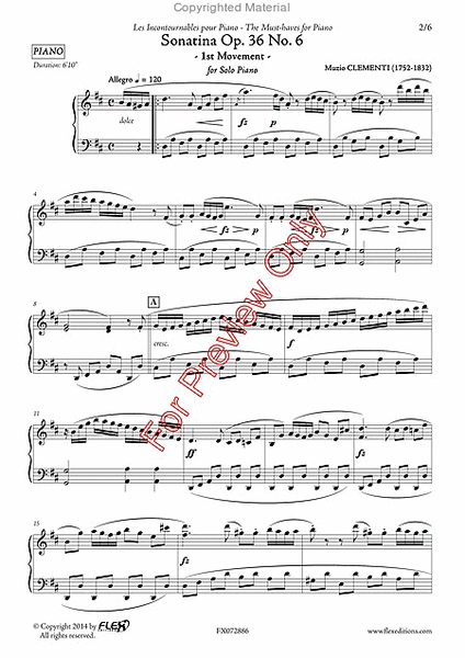 Sonatina Op. 36 No. 6 - 1st mvt. image number null