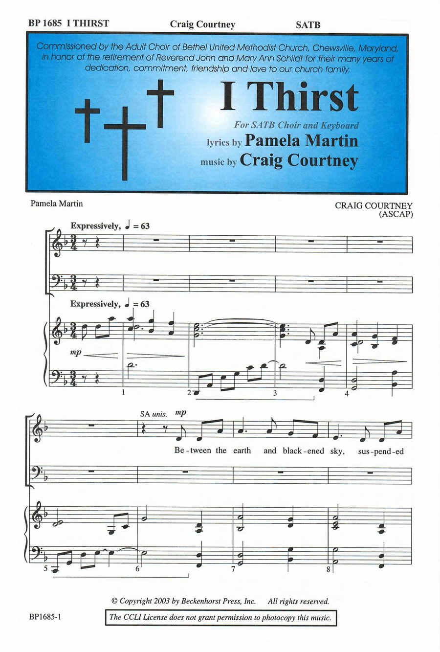 I Thirst 4-Part scores gallery preview page 1