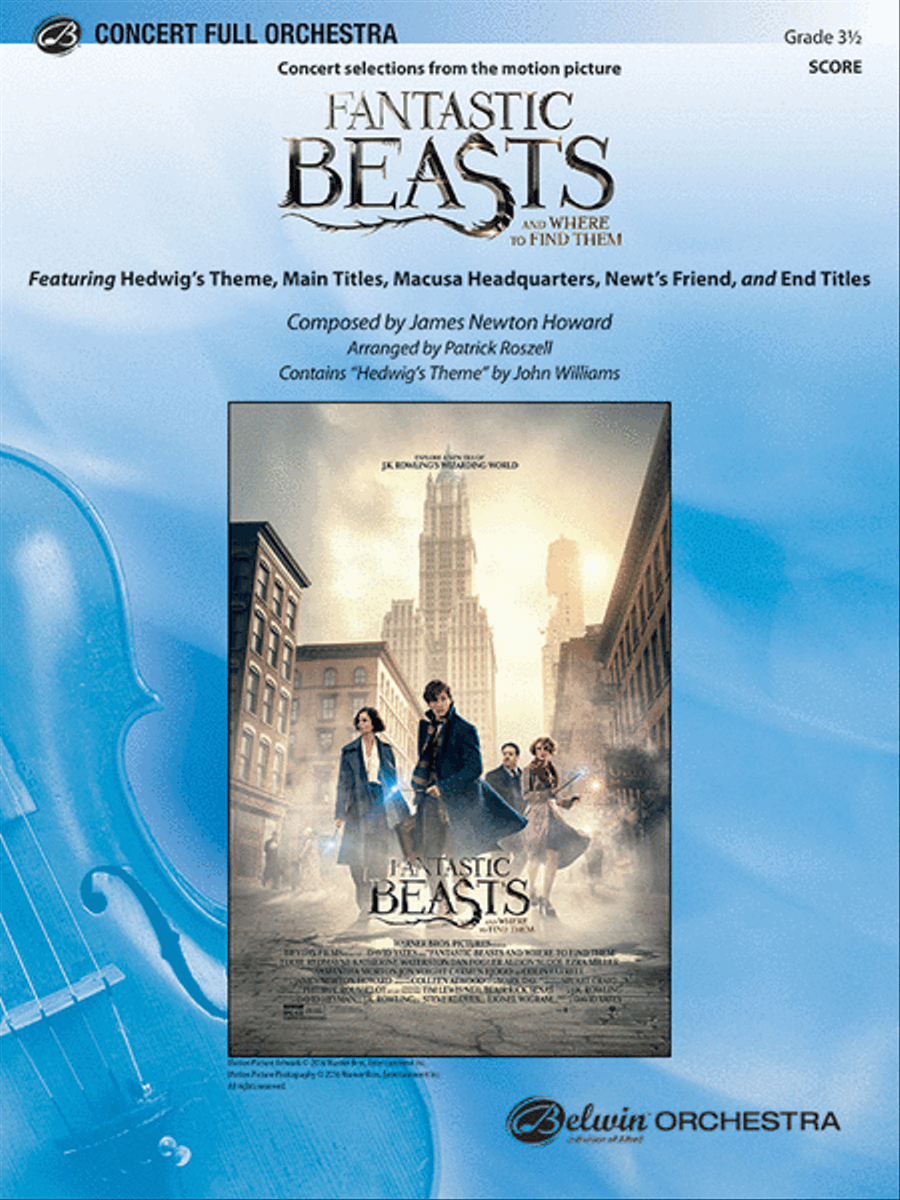 Fantastic Beasts and Where to Find Them Full Orchestra scores gallery preview page 1