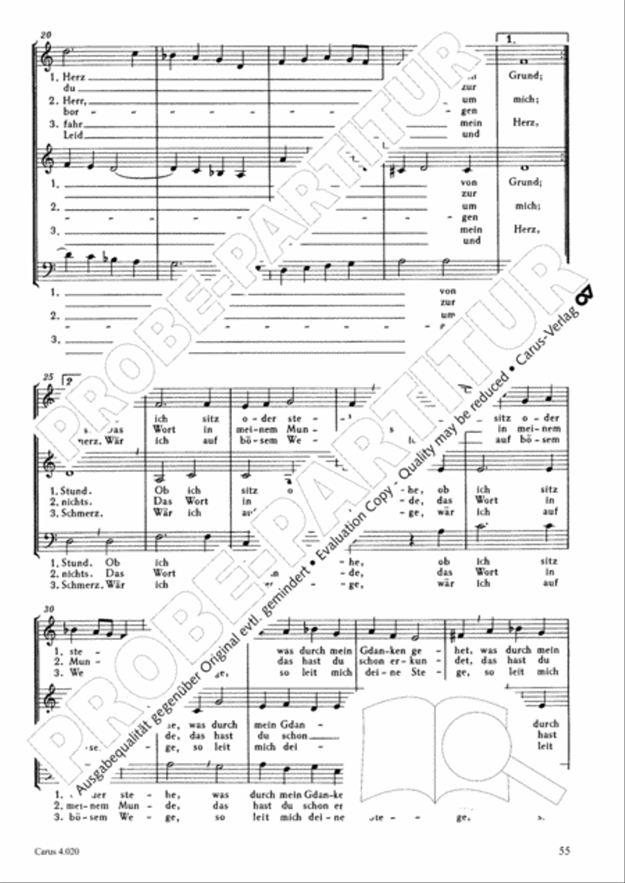 Calvisius: Tricinia. Psalmen und Motetten zu drei Stimmen Choir scores gallery preview page 56