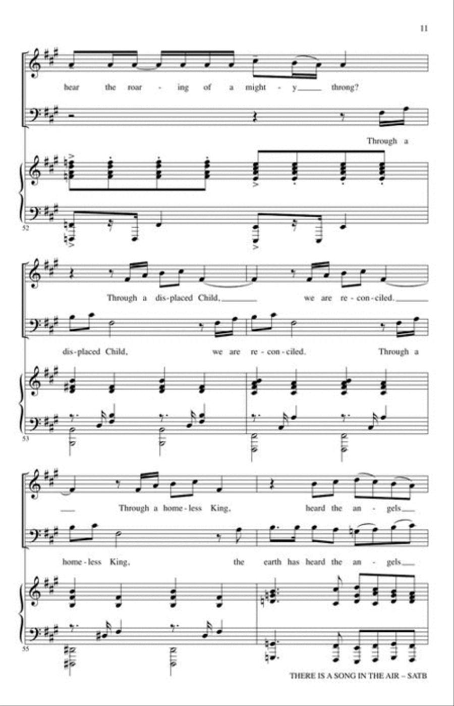 There Is a Song in the Air 4-Part scores gallery preview page 6