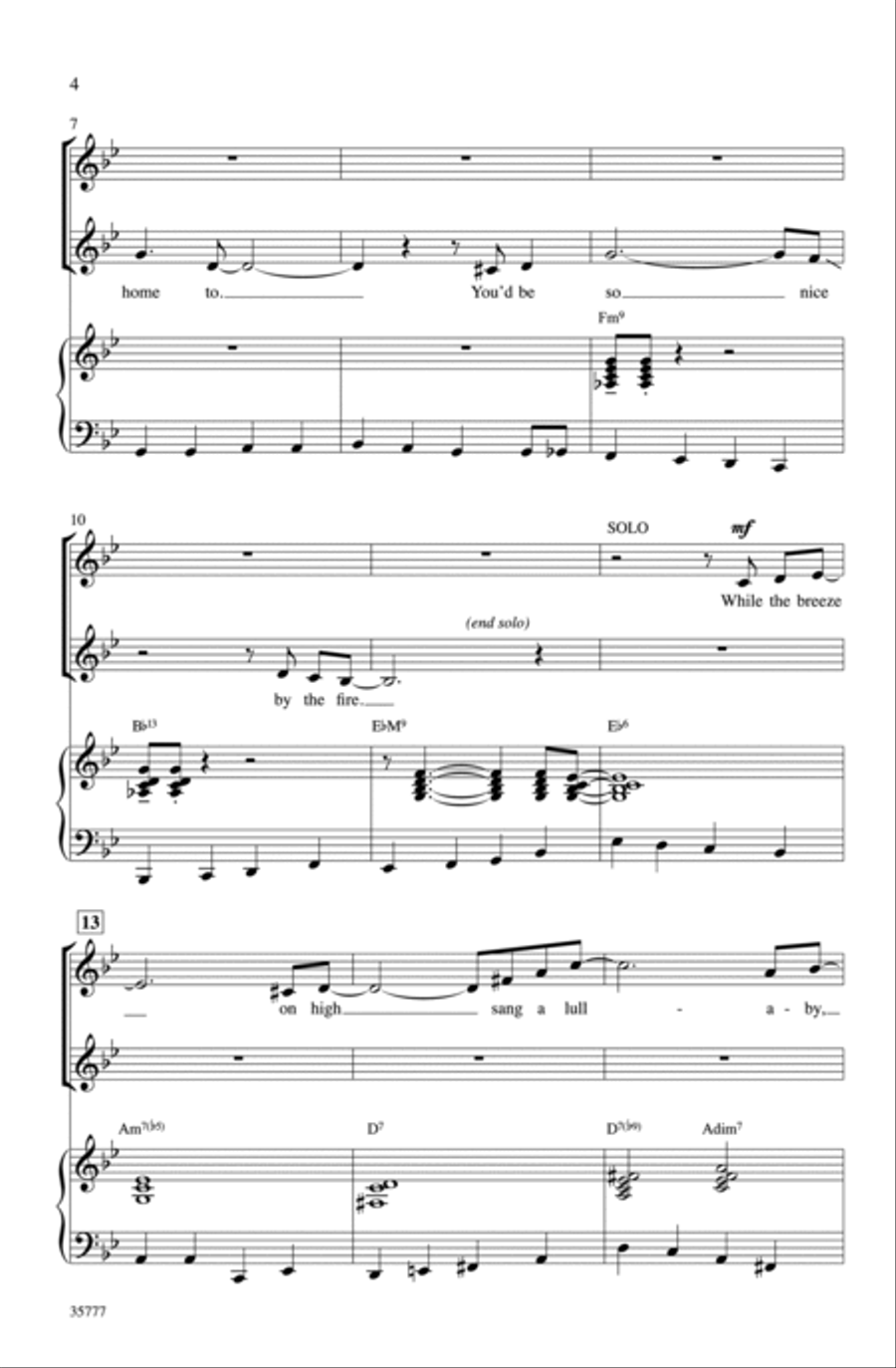 You'd Be So Nice to Come Home To - SoundTrax CD (CD only) Choir scores gallery preview page 3