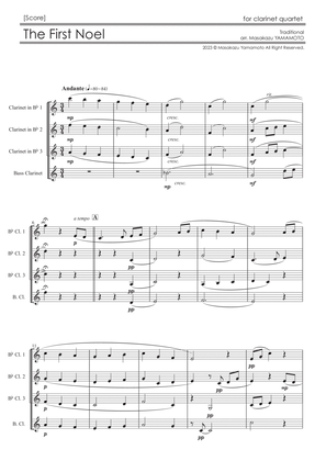 The First Noel [Clarinet Quartet]