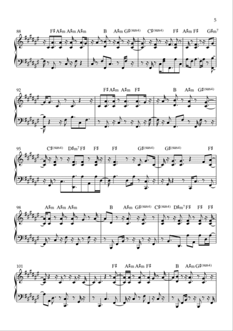 Forever Yhwh Piano Solo scores gallery preview page 5