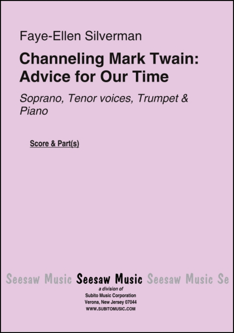 Channeling Mark Twain: Advice for Our Time Choir scores gallery preview page 1