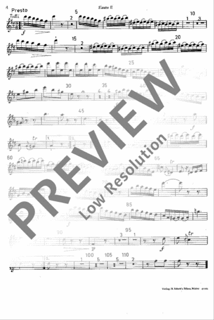 Symphony No. 1 Flute scores gallery preview page 9