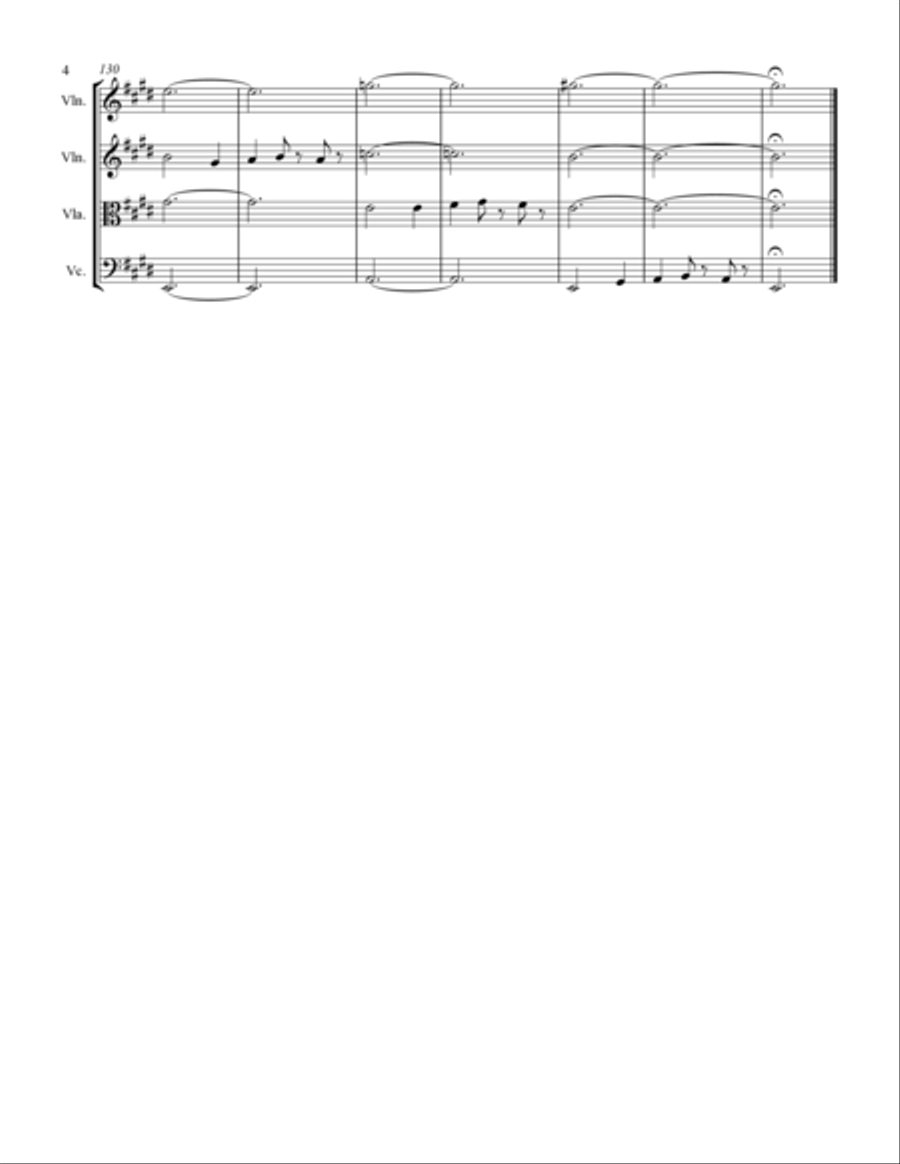 Lift Every Voice and Sing (for String Quartet) String Quartet scores gallery preview page 5