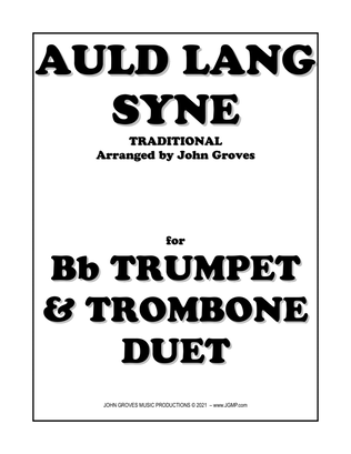 Book cover for Auld Lang Syne - Trumpet & Trombone Duet