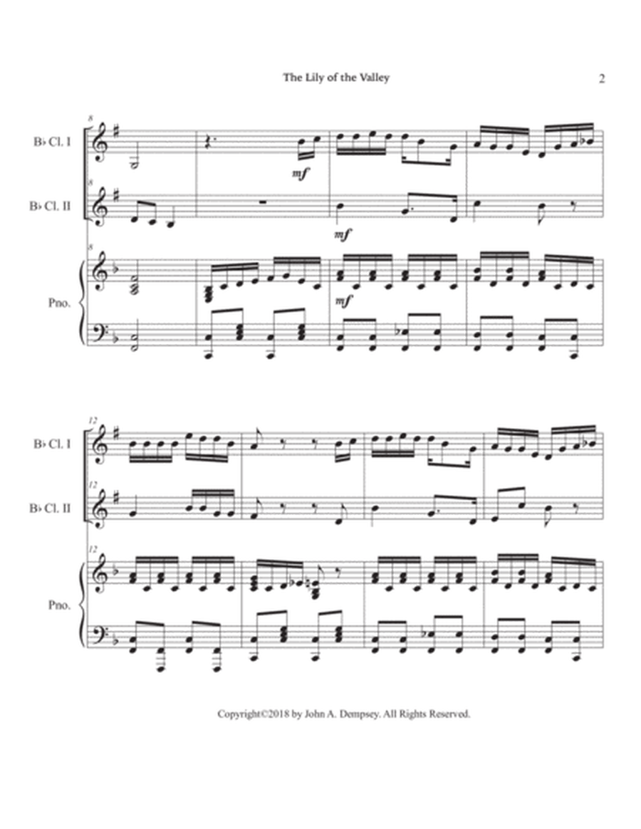 The Lily of the Valley (Trio for Two Clarinets and Piano) image number null