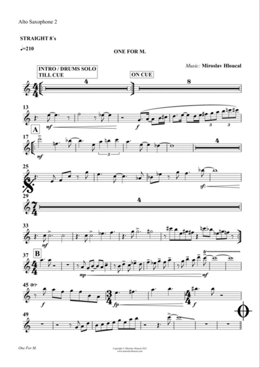 ONE FOR M Jazz Ensemble scores gallery preview page 4