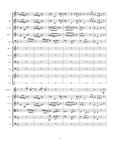 Concerto for Trumpet and Orchestra  (including piano reduction of orchestra accompaniment)