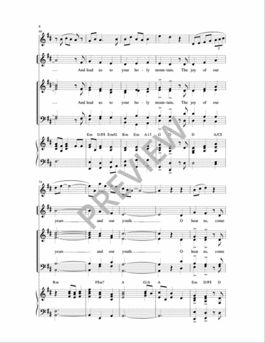 Let Us Go to the Altar of God 4-Part scores gallery preview page 6