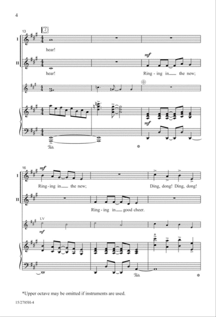 Ringing in the New Year Ringing in the New Year 2-Part scores gallery preview page 5