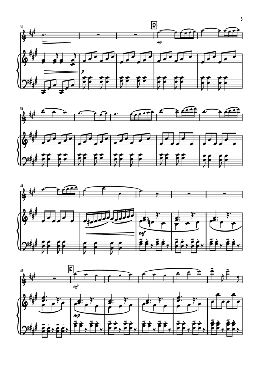 Rondo Dondo (Fl. and Piano) Flute Solo scores gallery preview page 5
