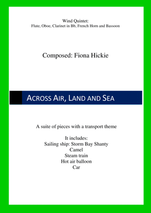 Book cover for Across Air, Land and Sea: Wind Quintet