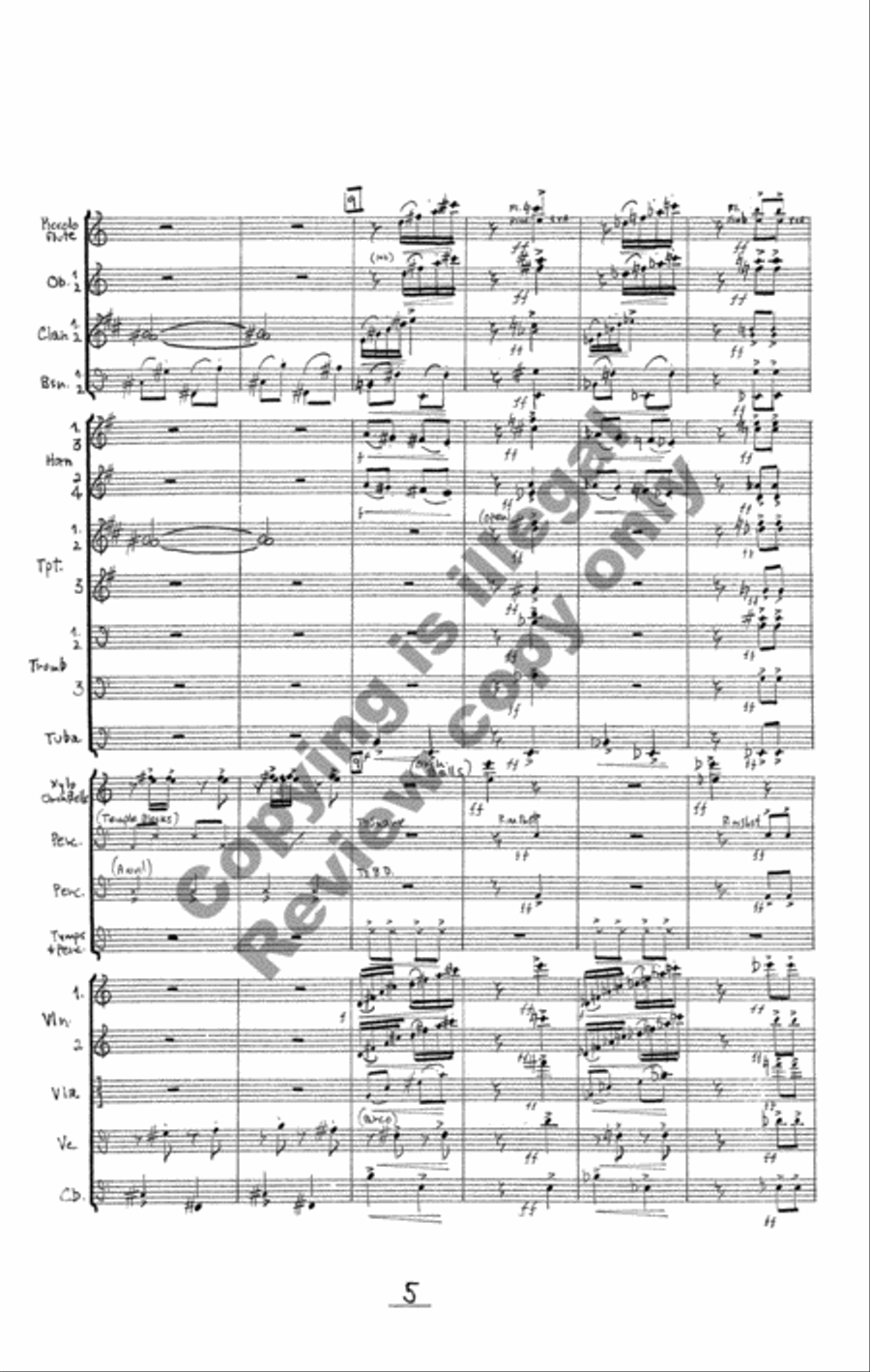 The Dinosaur's Tale The Dinosaur's Tale Full Orchestra scores gallery preview page 7