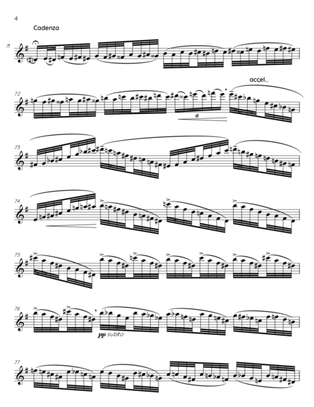 Pensiero Elegiaco Op 7 for flute & piano image number null