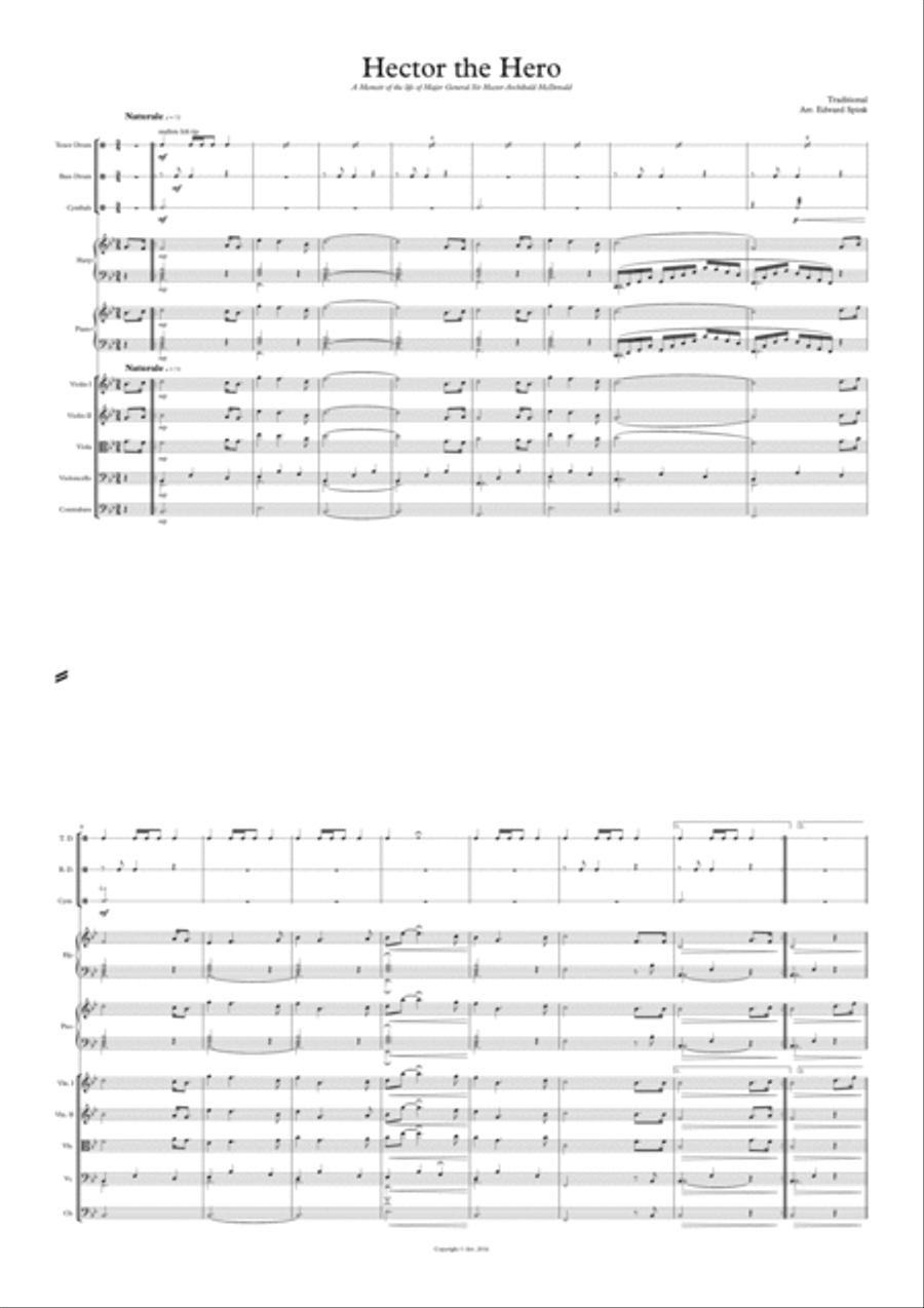 Hector the Hero Piano, Vocal, Guitar scores gallery preview page 2