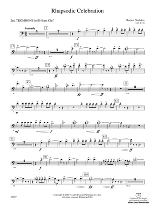 Rhapsodic Celebration: (wp) 2nd B-flat Trombone B.C.