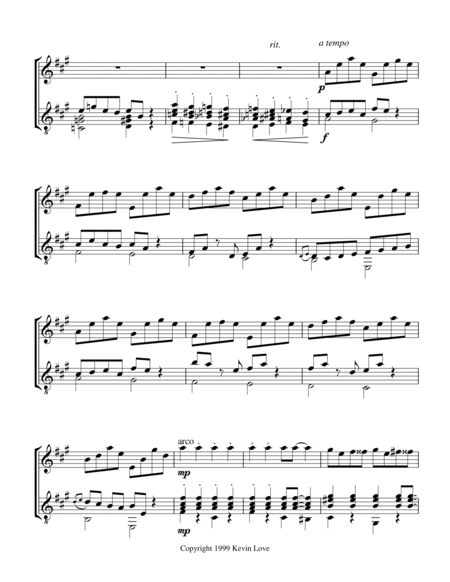 Three Entertainments for Violin and Guitar - Score and Parts image number null