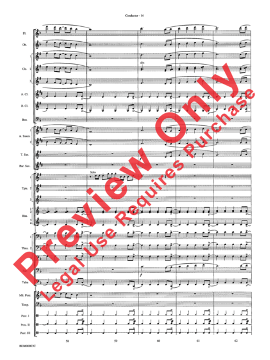 Overture de Argentina Overture de Argentina Concert Band scores gallery preview page 16