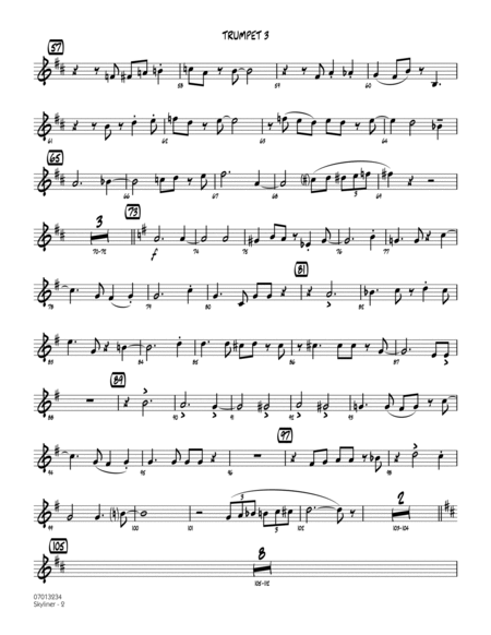 Skyliner (arr. Sammy Nestico) - Trumpet 3