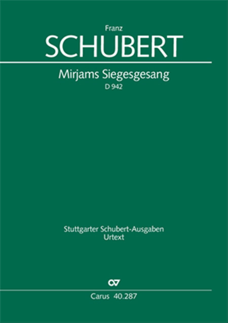 Book cover for Mirjams Siegesgesang