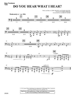 Do You Hear What I Hear? (Orchestration) (arr. Harry Simeone) - Bass Trombone/Tuba